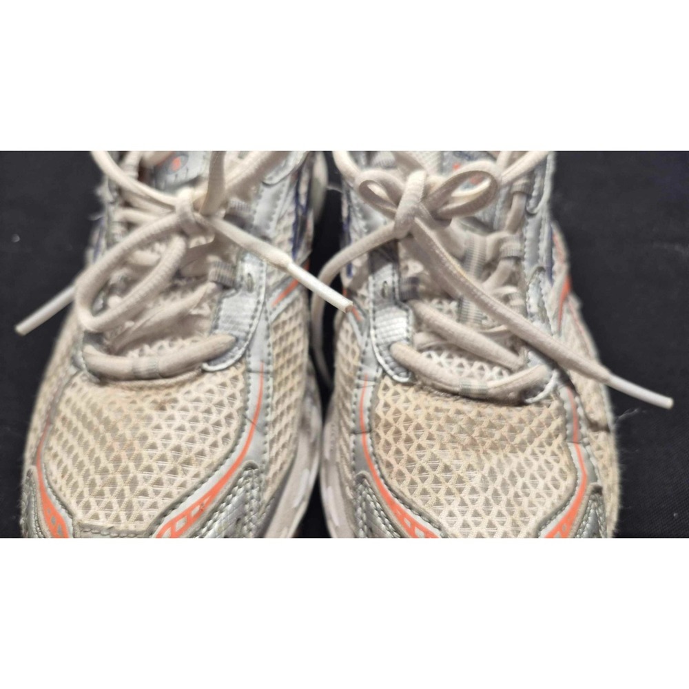 Brookes Switch 3 women's white sneakers orange/navy/gray‎ trim athletic sz. 8.5 - Picture 5 of 14
